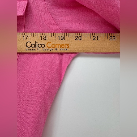 Women Ralph Lauren Sport Pink Linen Shirt 3/4 Sleeves - Picture 4 of 5